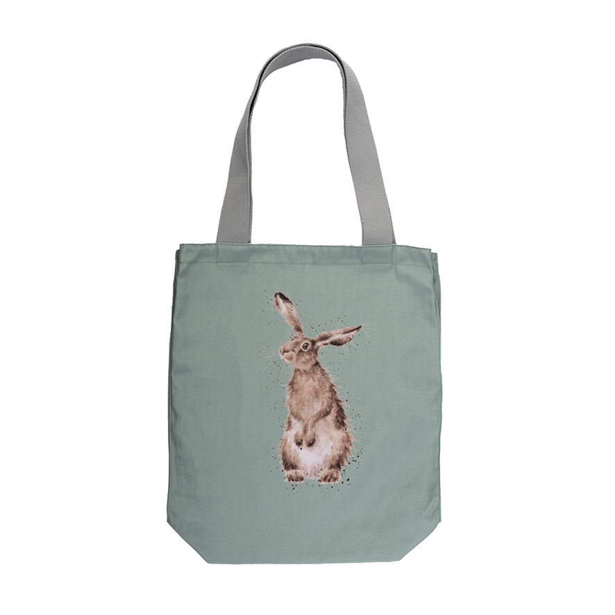 Wrendale Designs Hare And The Bee Canvas Tote Bag, Hare image number null